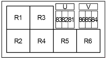 Infiniti QX56 (2010-2017) - caixa de fusíveis