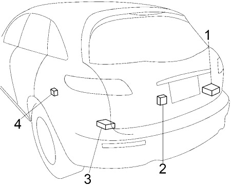 Infiniti FX35 (2003-2008) - caixa de fusíveis