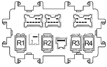 Infiniti EX25 (2007-2017) - caixa de fusíveis