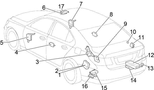Lexus LS 460 (XF40) (2007-2012) - caixa de fusíveis
