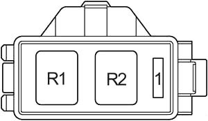 Lexus ES 300 (2001-2006) - caixa de fusíveis
