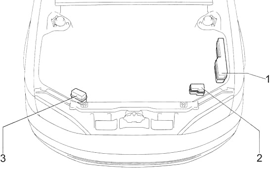 Lexus ES 300 (XV20) (1996-2001) - caixa de fusíveis