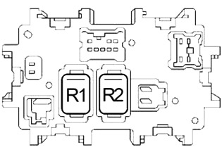 Nissan Quest (2004-2009) - caixa de fusíveis