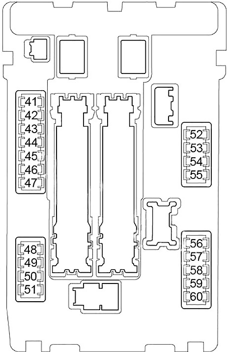 Nissan Quest (2011-2016) - caixa de fusíveis