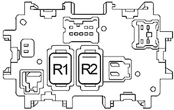 Nissan 350Z (2003-2008) - caixa de fusíveis