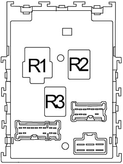 Nissan Sentra (2000-2006) - caixa de fusíveis