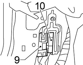 Nissan Sentra (2000-2006) - caixa de fusíveis