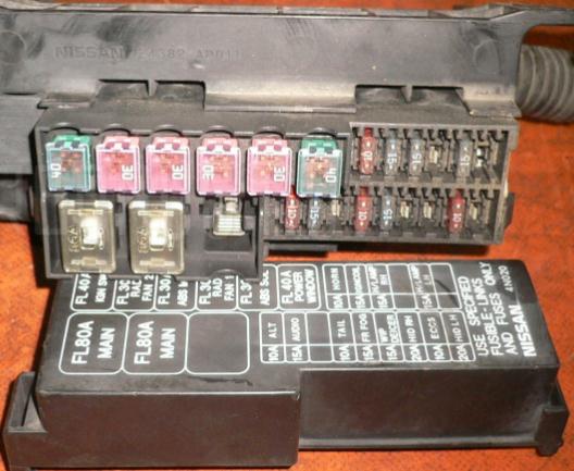 Nissan Serena C23 C24 C25 - fusível e caixa de relé