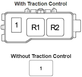 Toyota Camry XV20 (1996-2001) - caixa de fusíveis