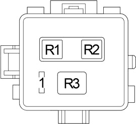 Lexus LS 430 (XF30) (2000-2006) - caixa de fusíveis