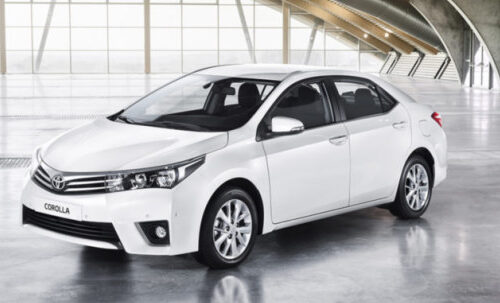 Toyota Corolla (2013-2018) – caixa de fusíveis