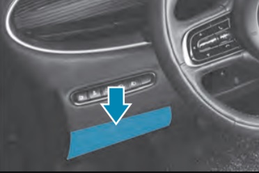 Fiat 500 (2020-2021) - caixa de fusíveis